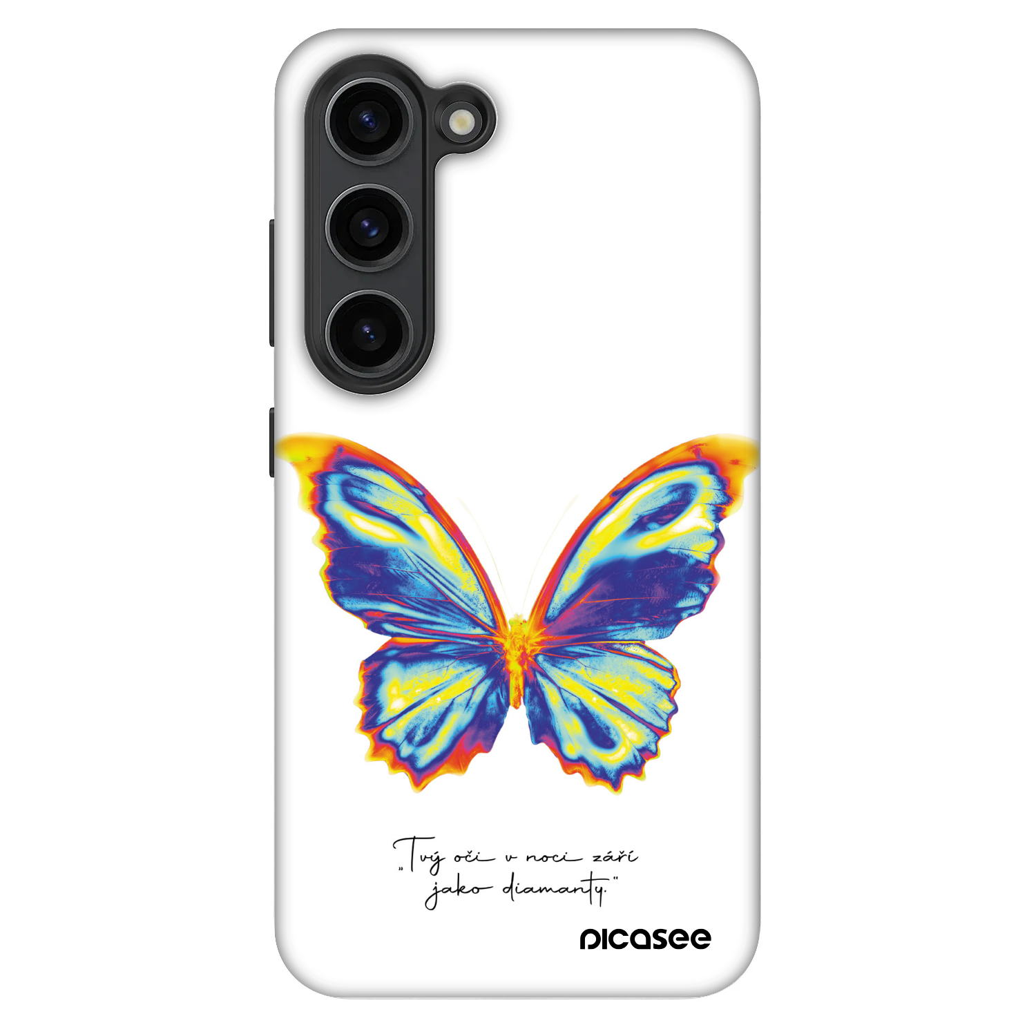 Picasee Fashion Case pre Samsung Galaxy S23 5G - Diamanty White