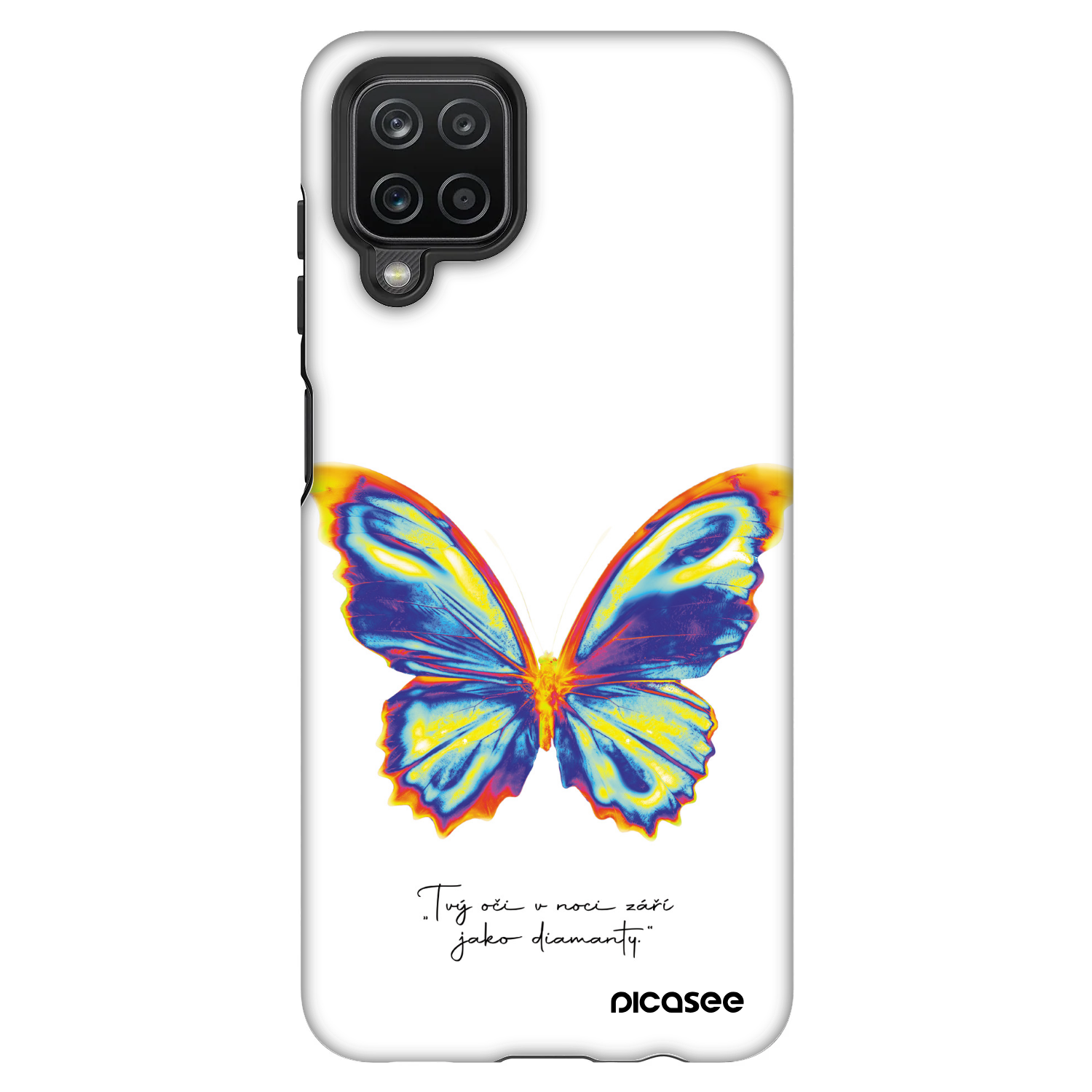 Picasee Fashion Case pre Samsung Galaxy A12 A125F - Diamanty White