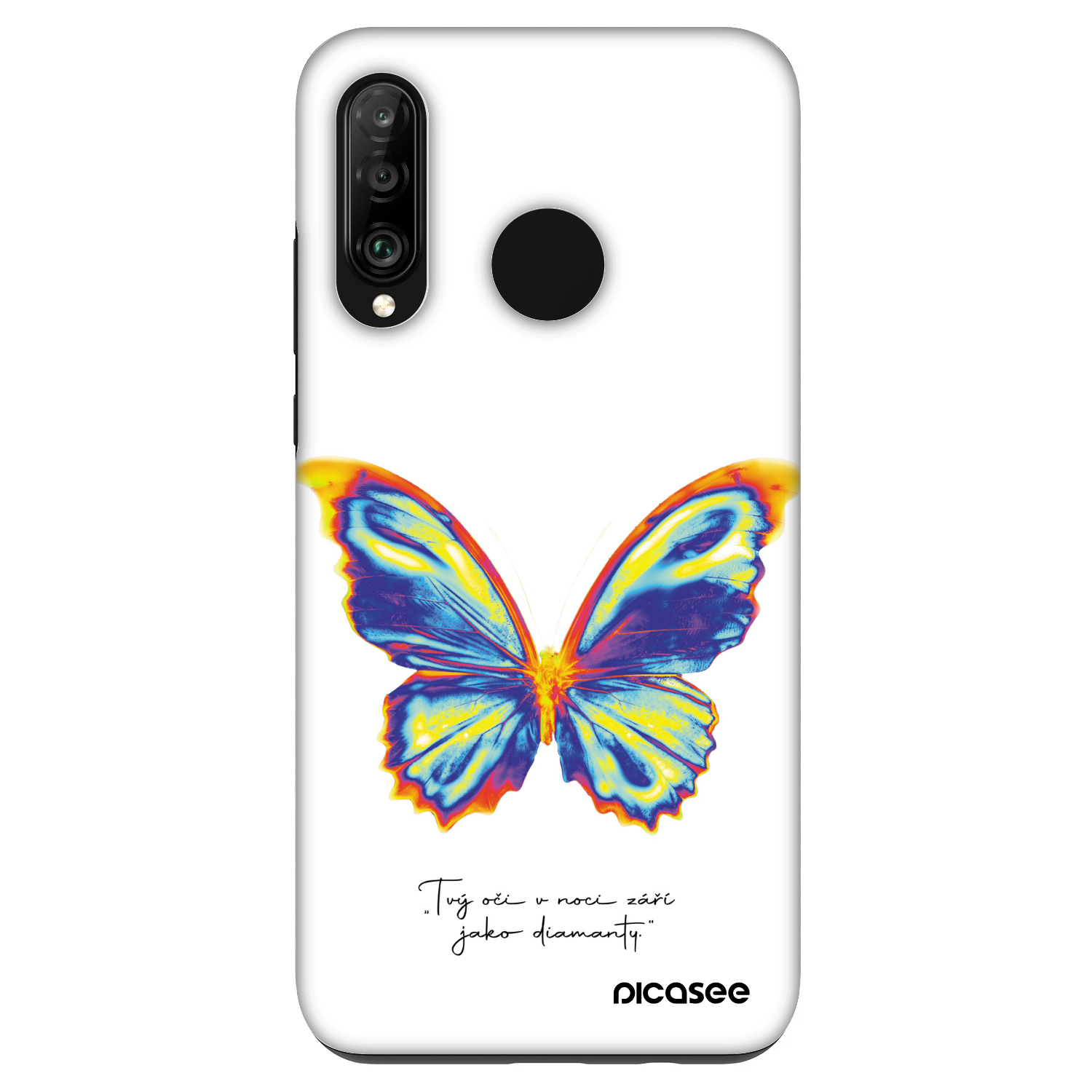 Picasee Fashion Case pre Huawei P30 Lite - Diamanty White