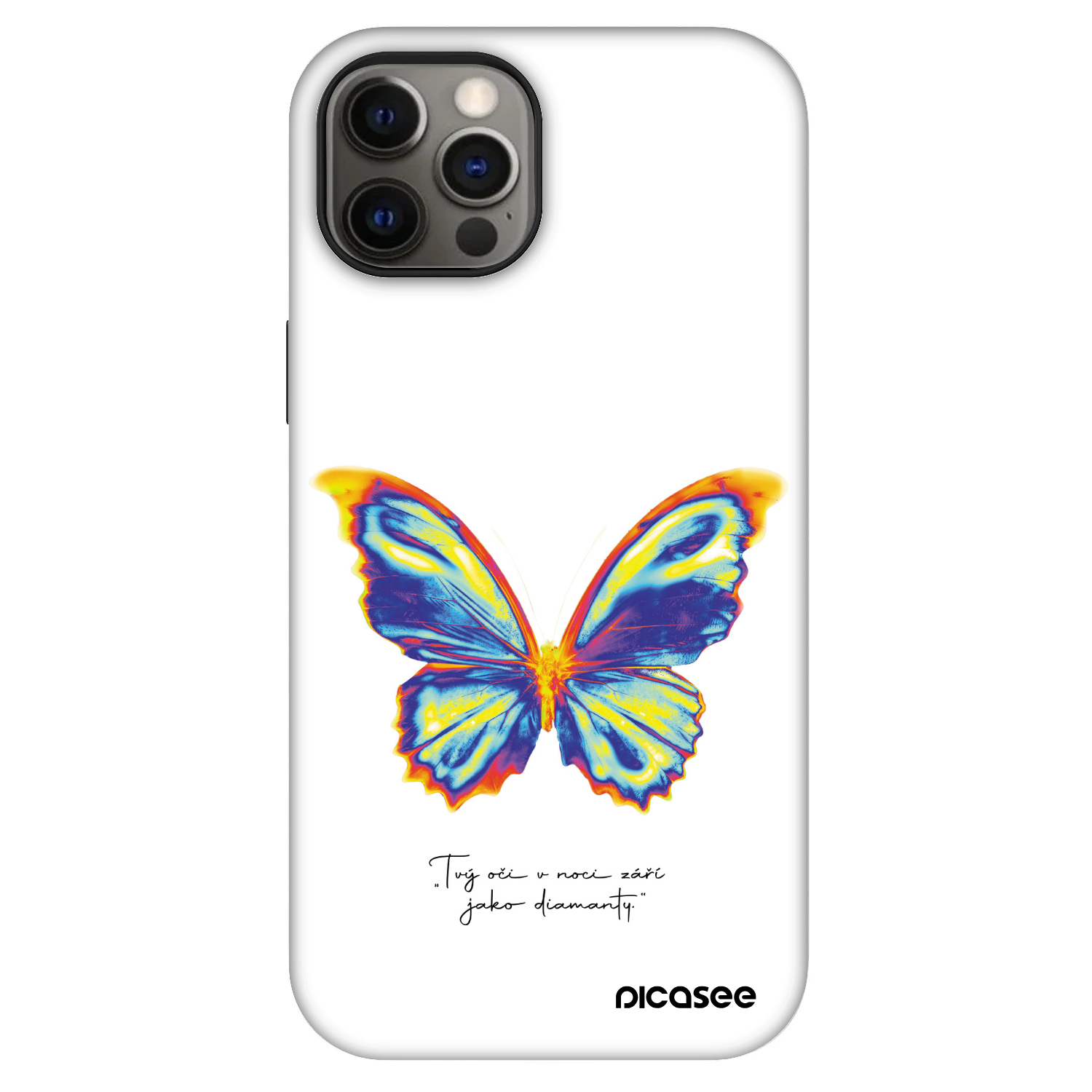 Picasee Fashion Case MagSafe pre Apple iPhone 12 - Diamanty White