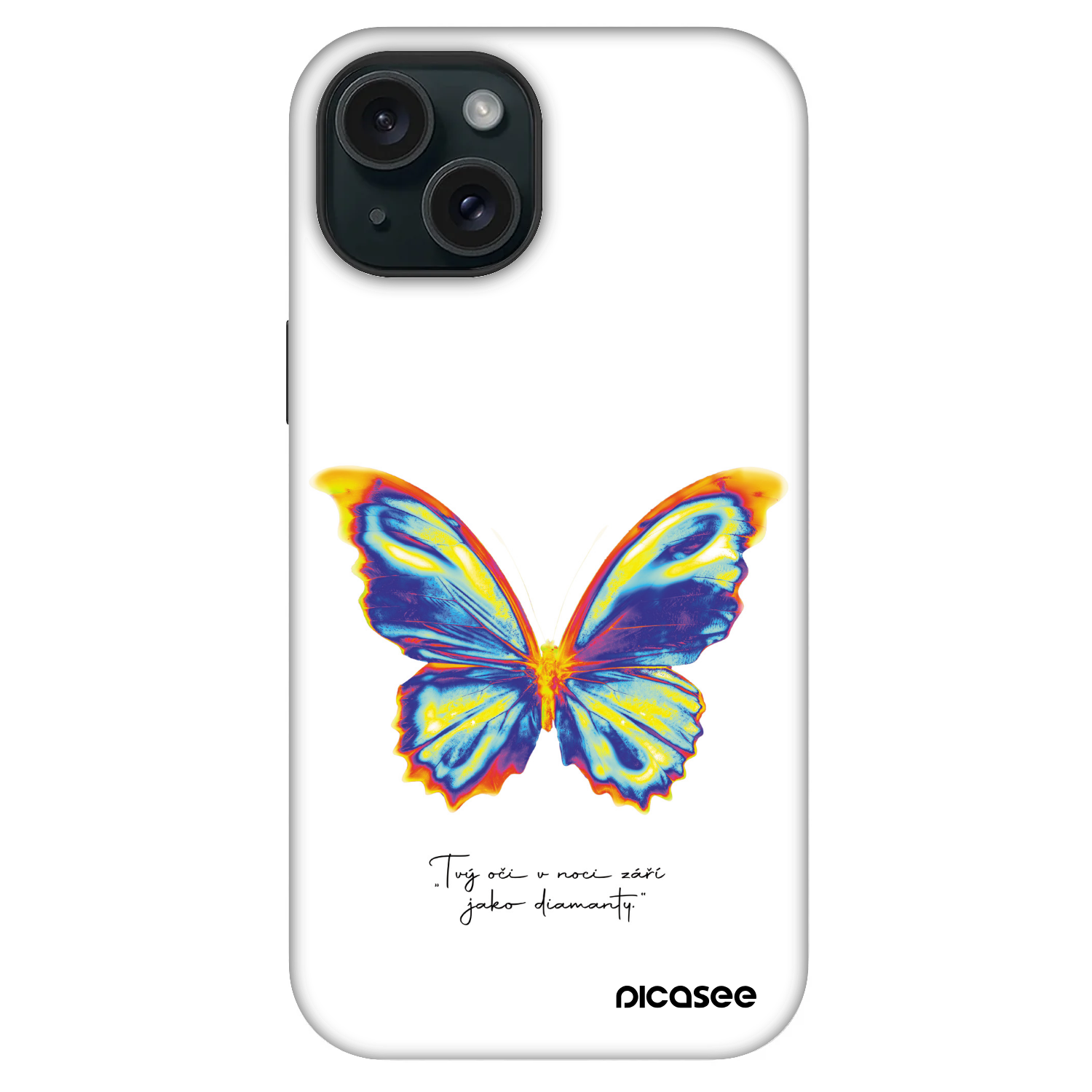Picasee Fashion Case MagSafe pre Apple iPhone 15 - Diamanty White