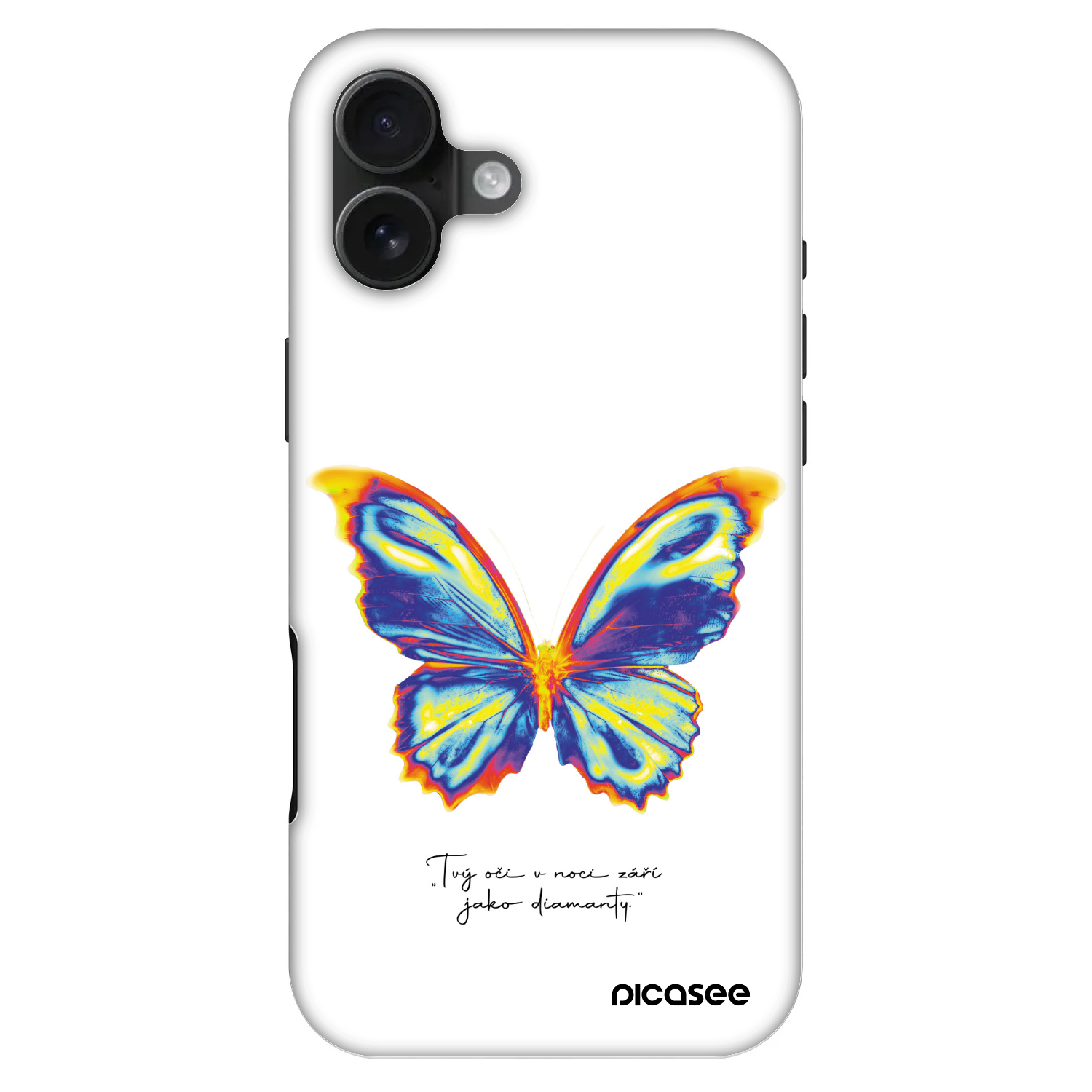 Picasee Fashion Case MagSafe pre Apple iPhone 16 Plus - Diamanty White