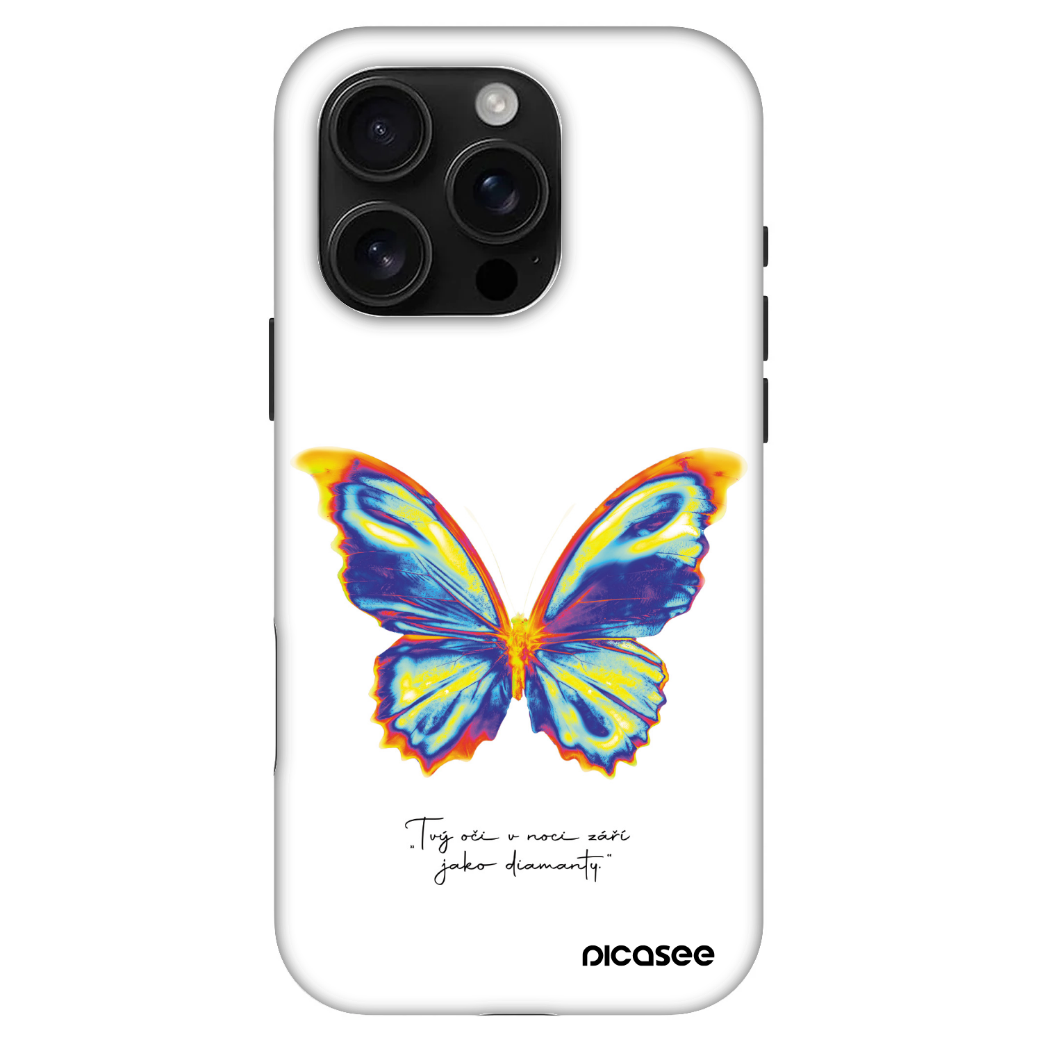 Picasee Fashion Case MagSafe pre Apple iPhone 16 Pro - Diamanty White
