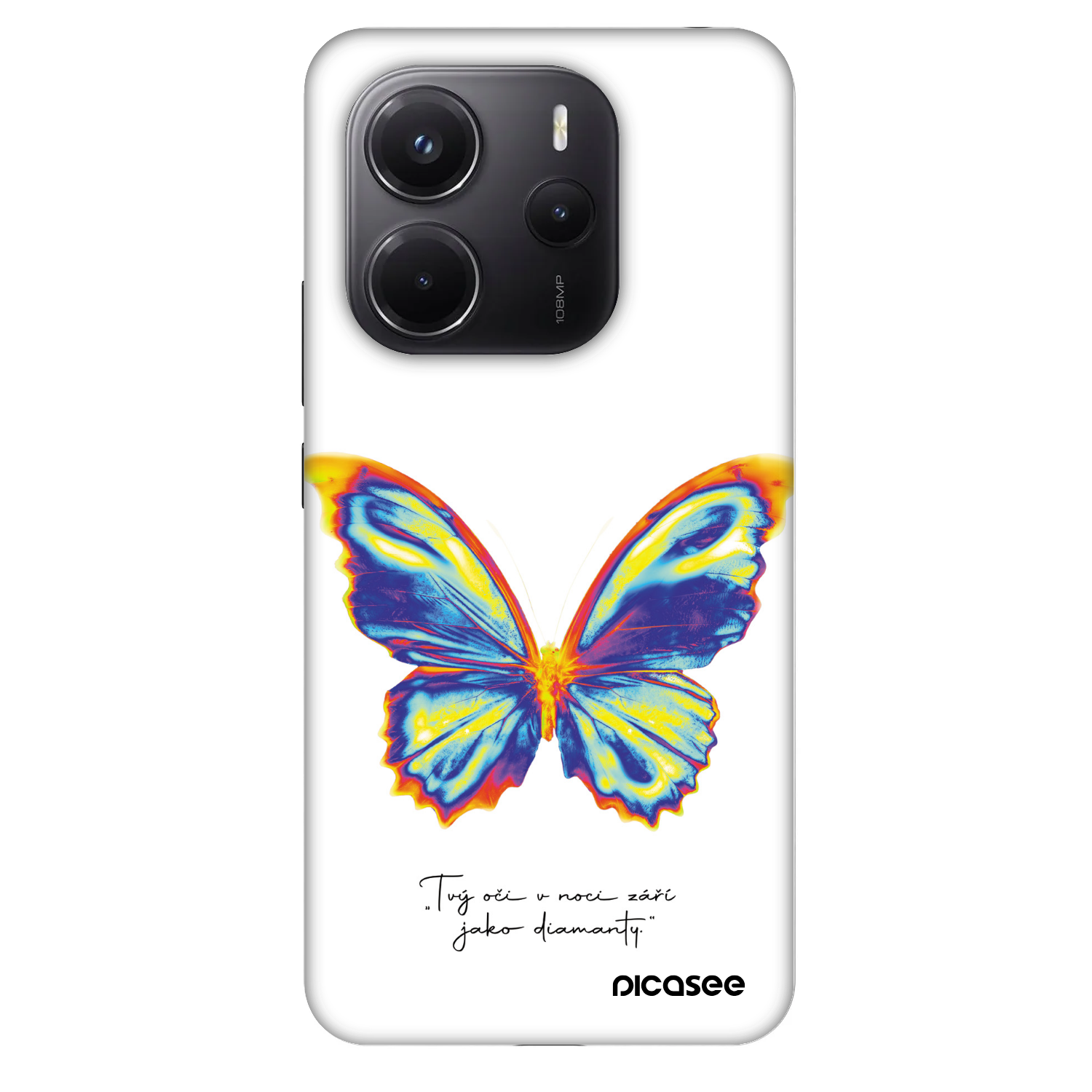 Picasee Fashion Case pre Xiaomi Redmi Note 14 4G - Diamanty White