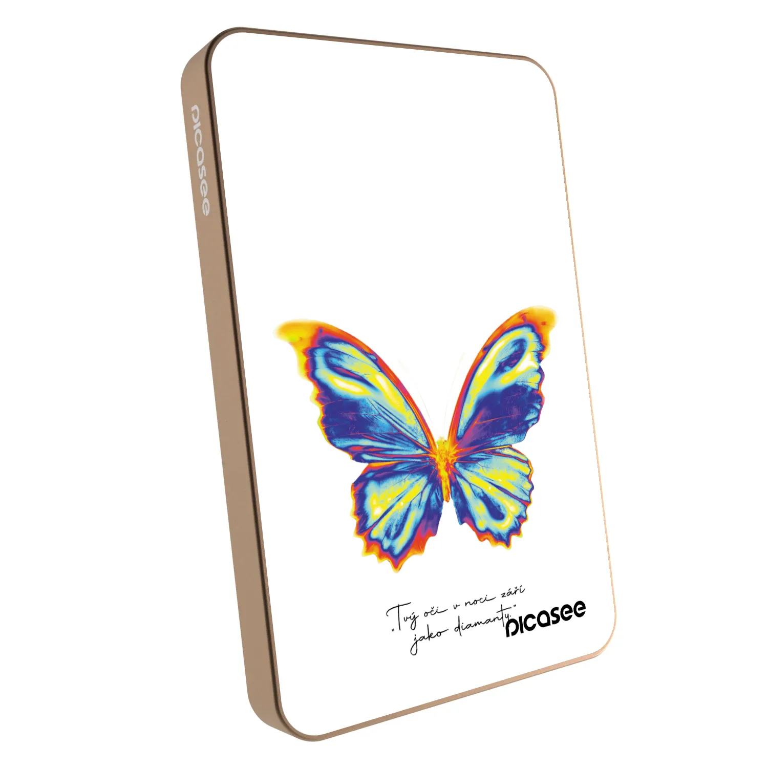 Picasee Powerbanka s MagSafe 5 000 mAh Zlatá - Diamanty White
