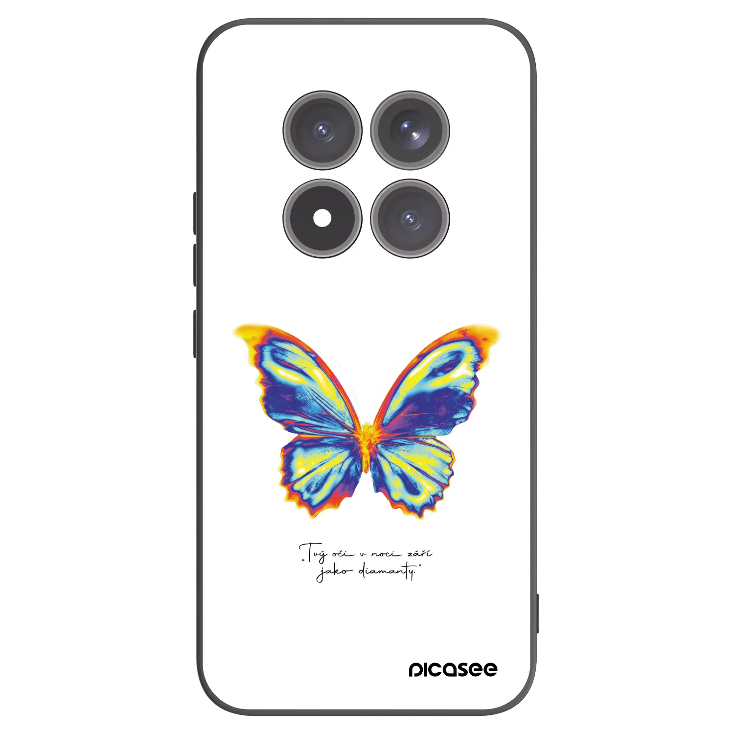 Silikónový čierny obal pre Xiaomi Redmi Note 15 Pro+ - Diamanty White