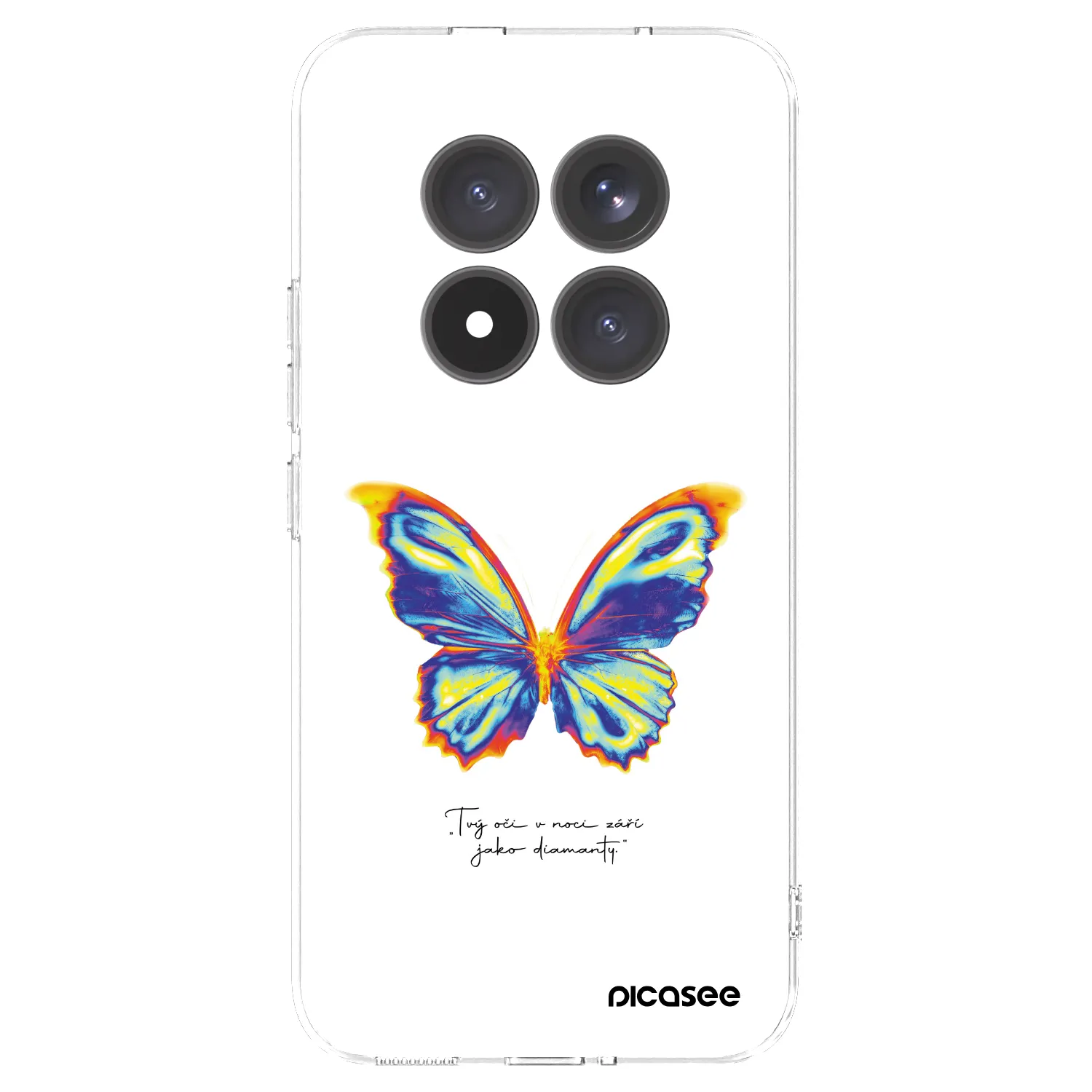 Silikónový prehľadný obal pre Xiaomi Redmi Note 15 Pro+ - Diamanty White