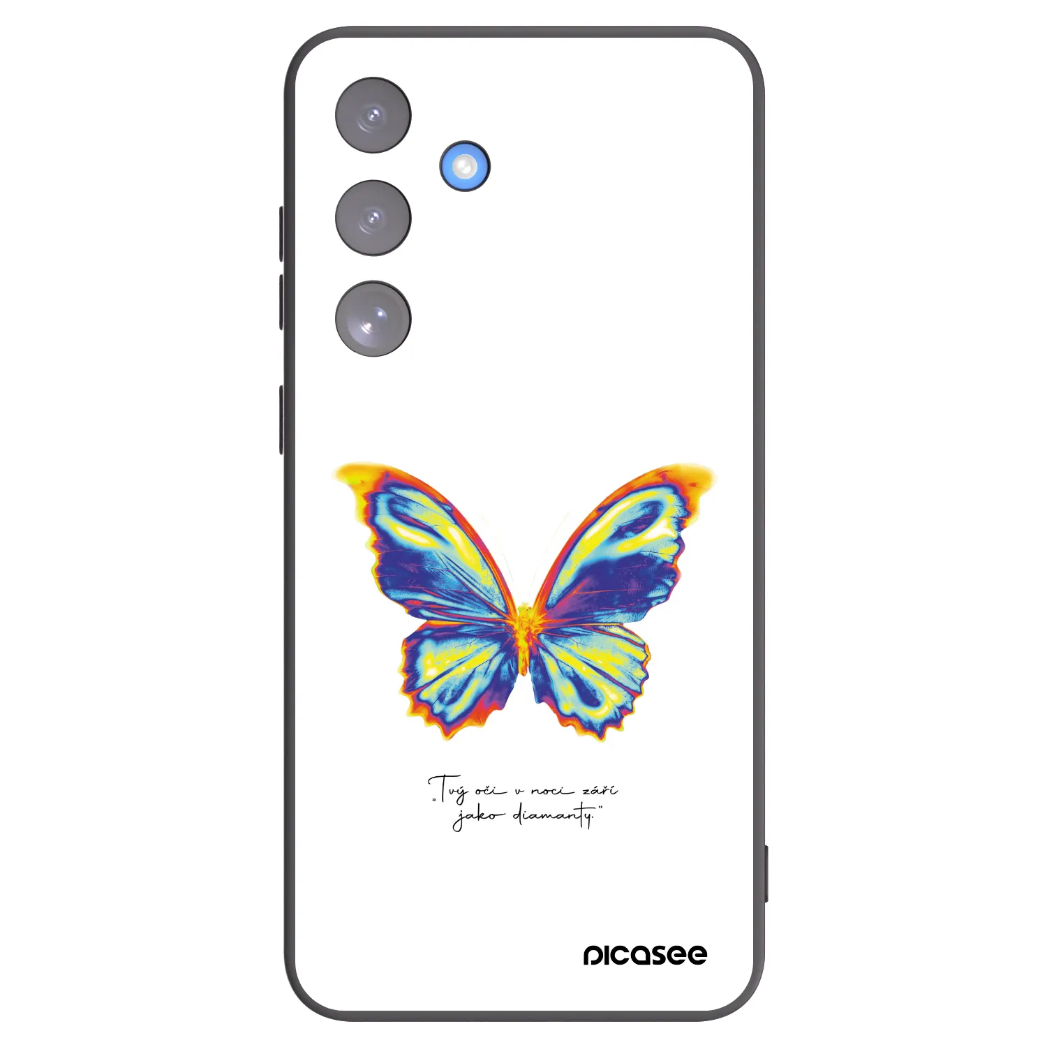 Picasee silikónový čierny obal pre Samsung Galaxy S25 FE 5G - Diamanty White