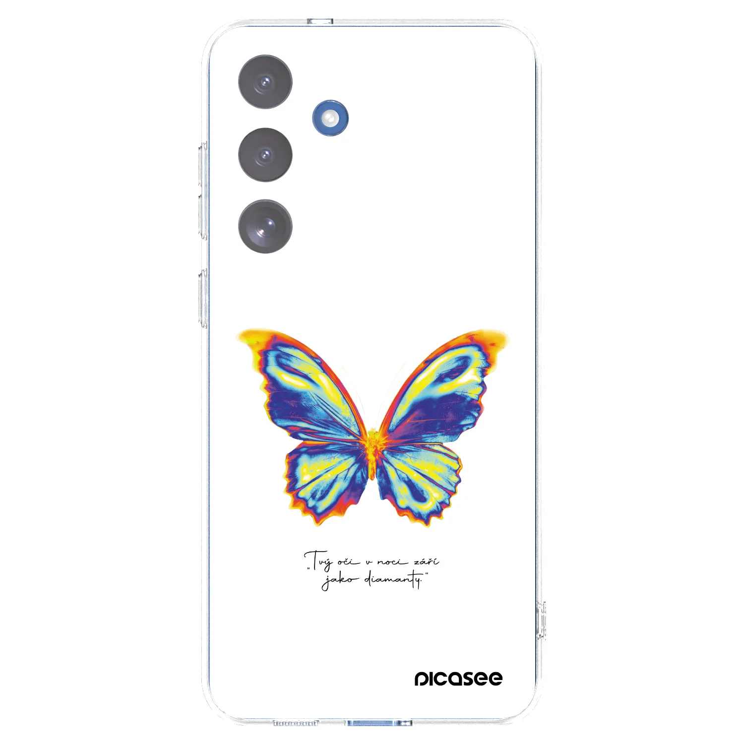 Picasee silikónový prehľadný obal pre Samsung Galaxy S25 FE 5G - Diamanty White