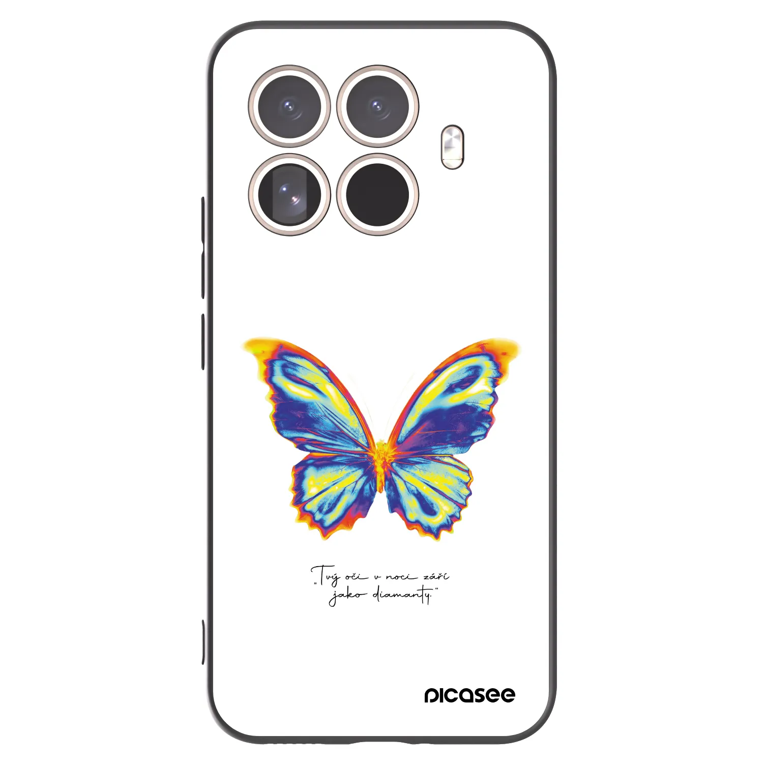 Picasee silikónový čierny obal pre Xiaomi 15T Pro - Diamanty White