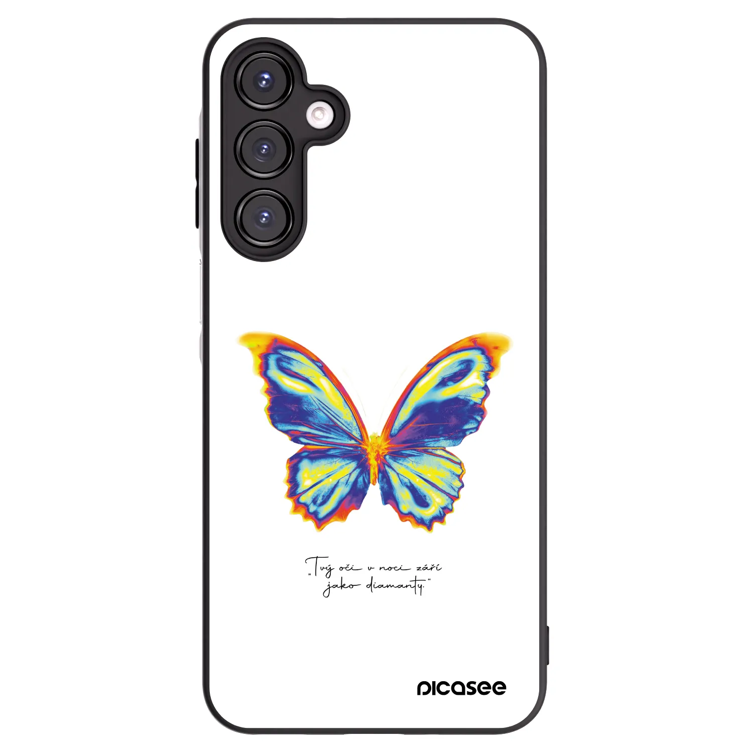 Picasee silikónový čierny obal pre Samsung Galaxy A16 4G - Diamanty White