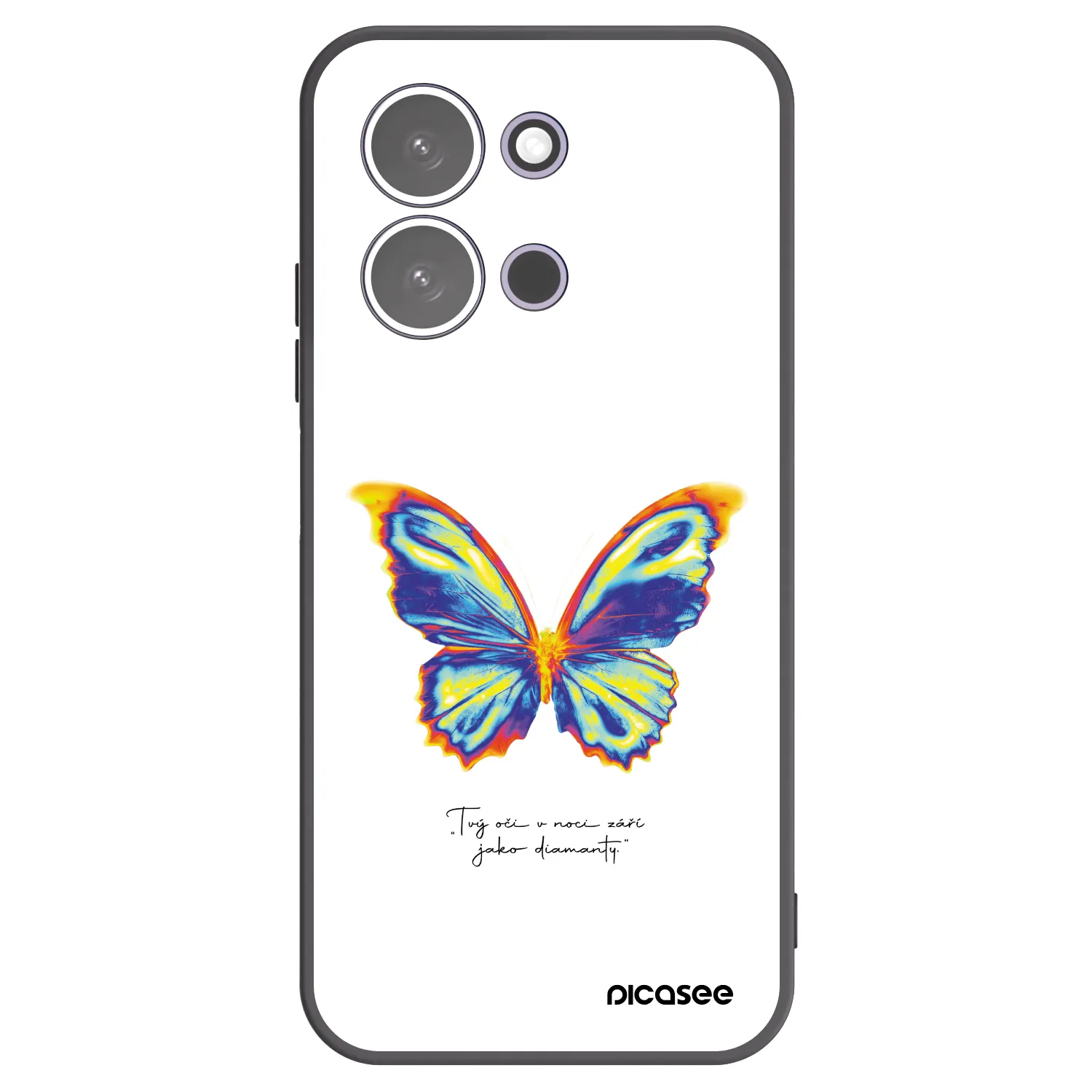 Picasee silikónový čierny obal pre Xiaomi Redmi 15C 5G - Diamanty White