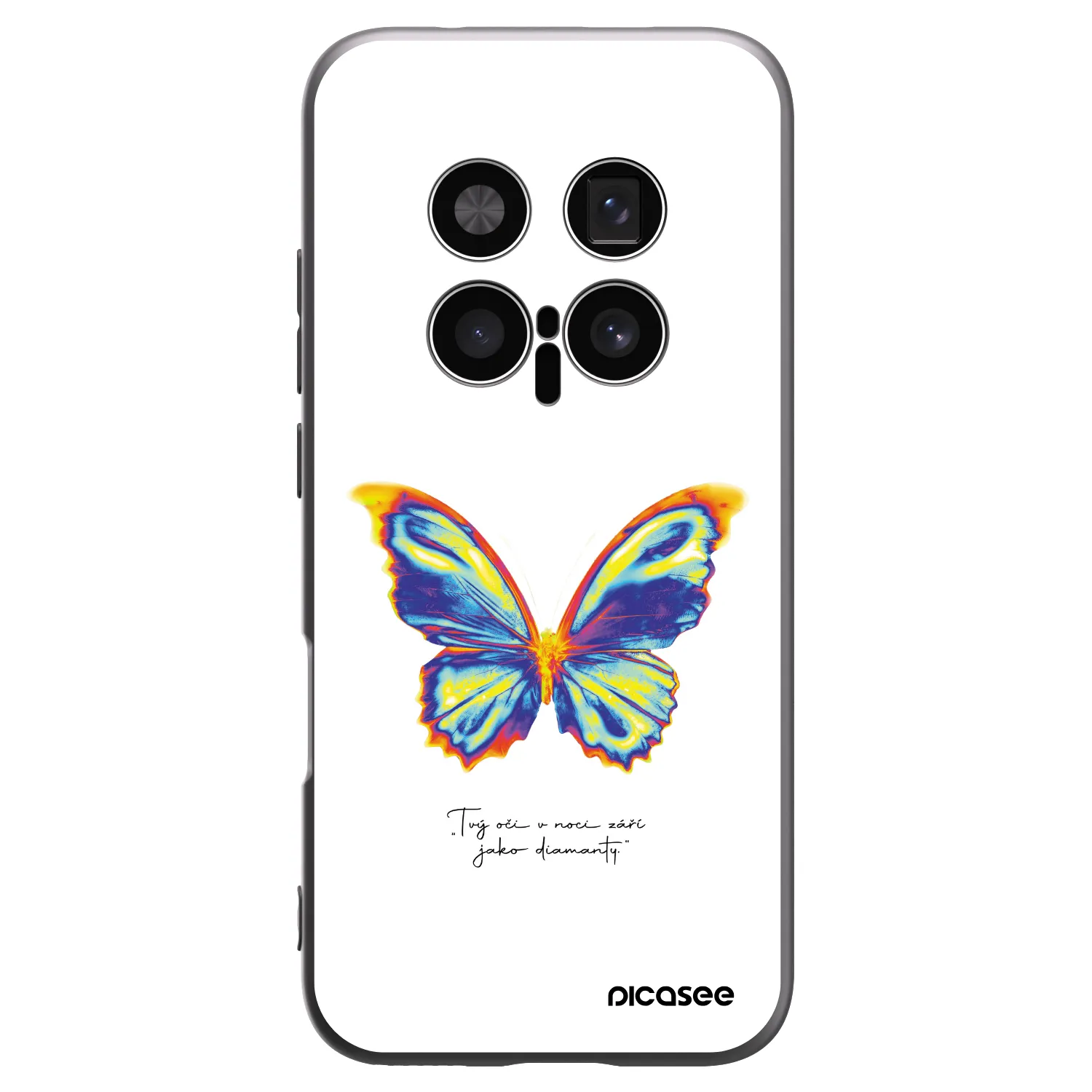 Picasee silikónový čierny obal pre Honor Magic8 Pro 5G - Diamanty White