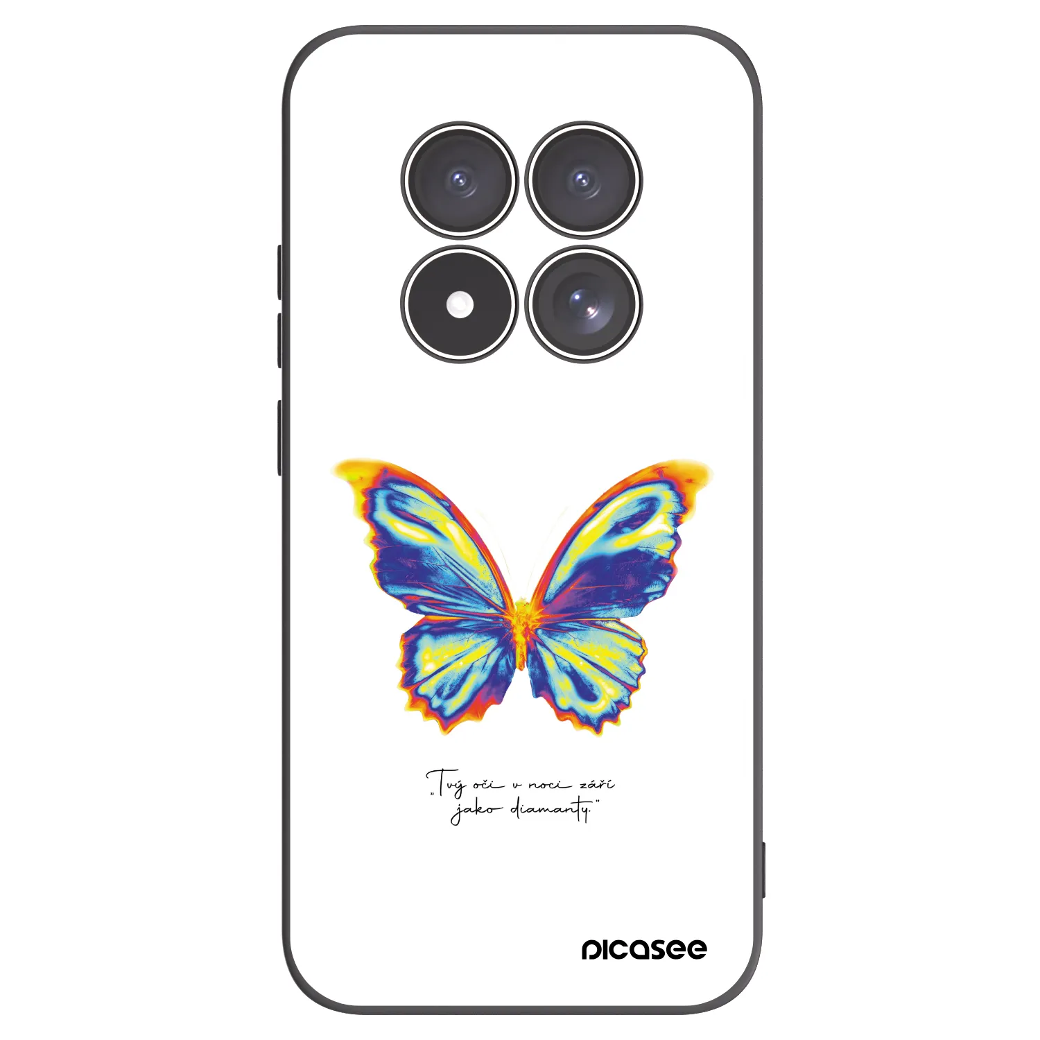 Picasee silikónový čierny obal pre Xiaomi Redmi Note 15 Pro 5G - Diamanty White