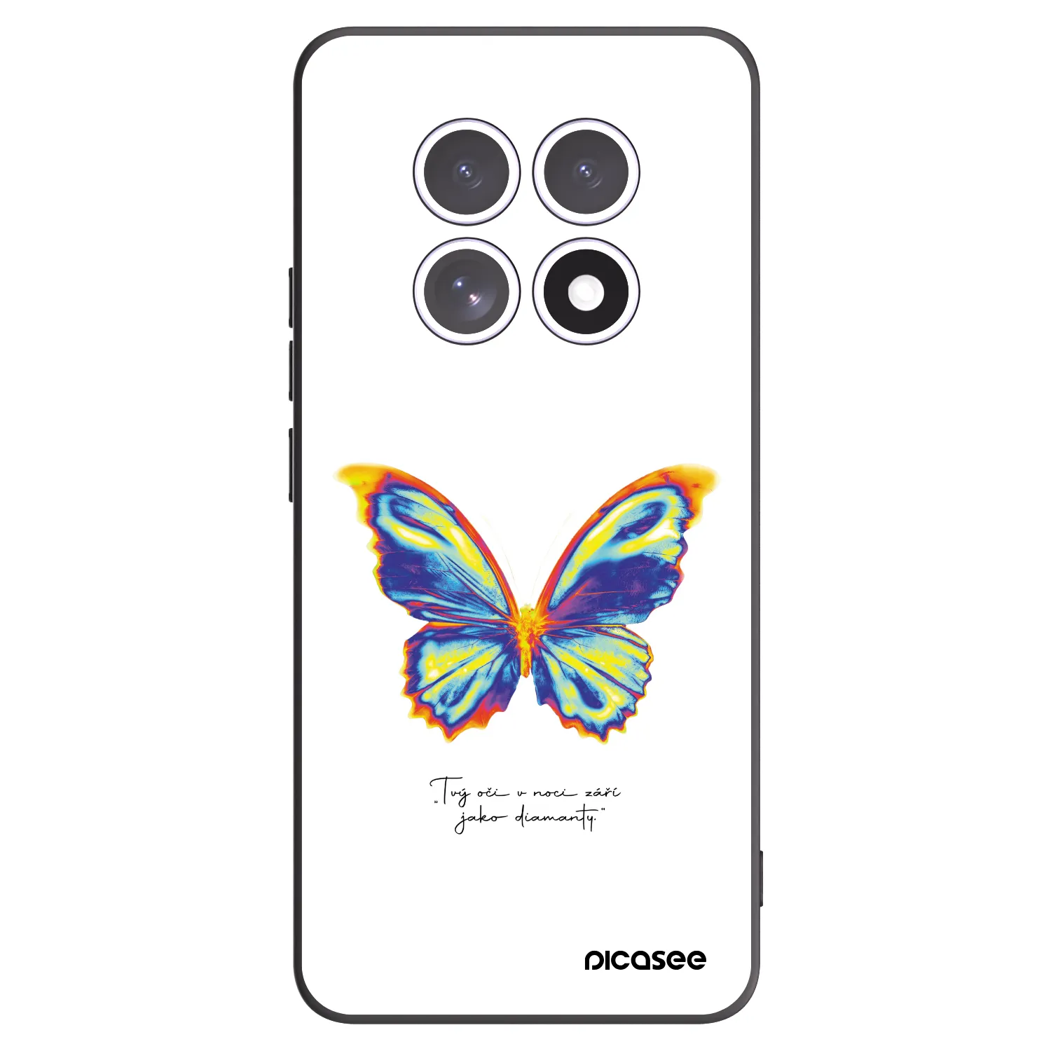 Picasee silikónový čierny obal pre Xiaomi Redmi Note 15 5G - Diamanty White