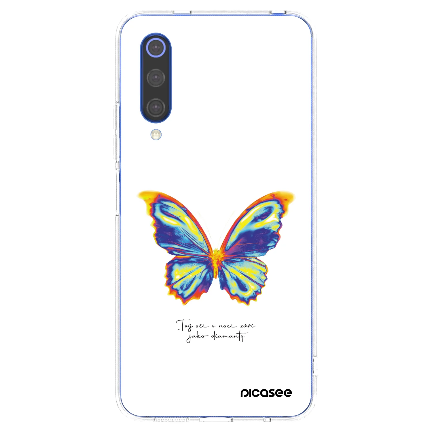 Picasee silikónový prehľadný obal pre Xiaomi Mi 9 SE - Diamanty White
