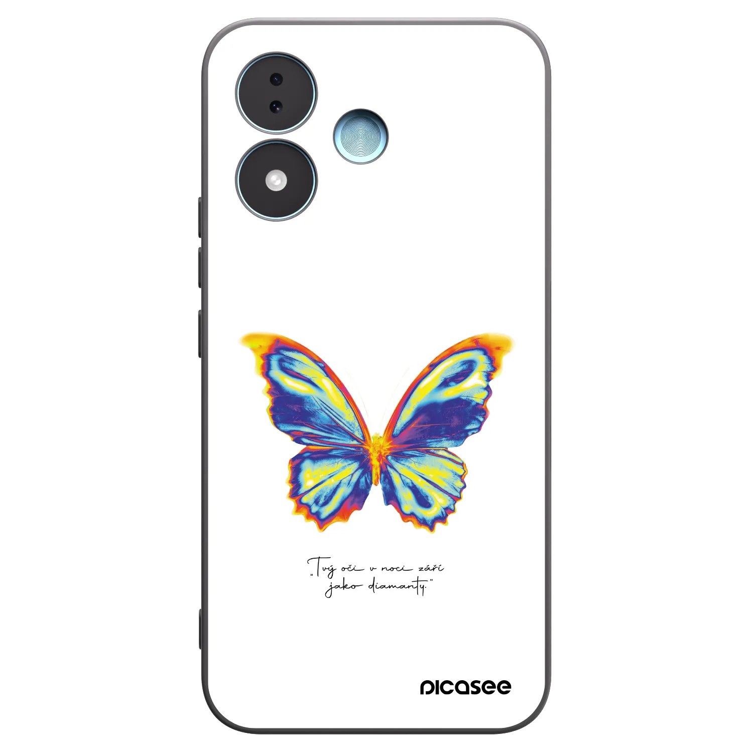 Picasee silikónový čierny obal pre Xiaomi Redmi Note 17 5G - Diamanty White