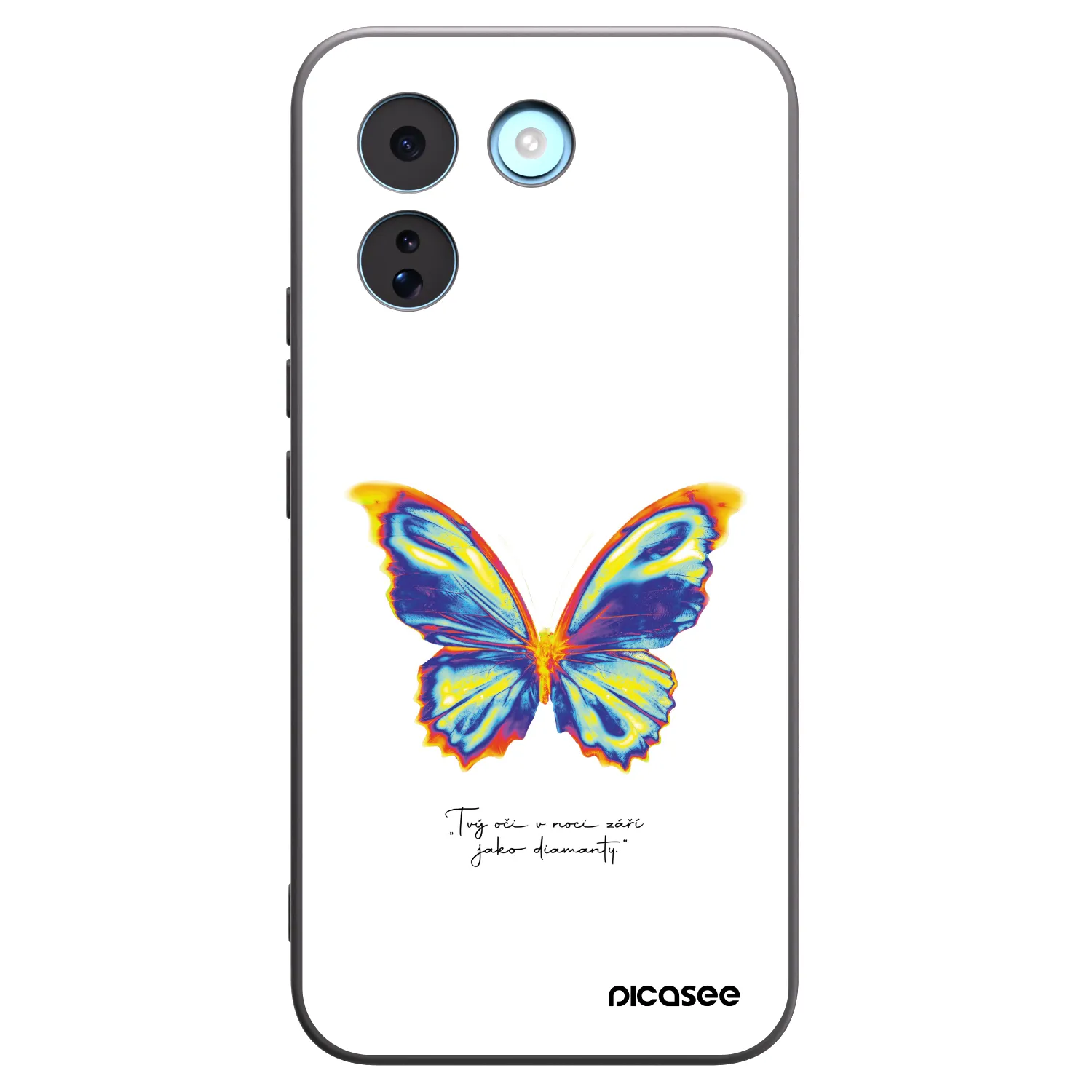Picasee silikónový čierny obal pre Xiaomi Redmi Note 17 Pro MAX 5G - Diamanty White