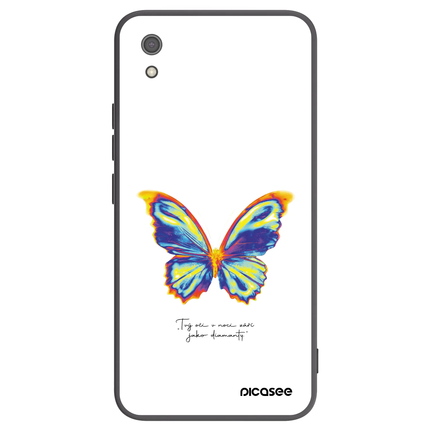 Picasee silikónový čierny obal pre Xiaomi Redmi 7A - Diamanty White