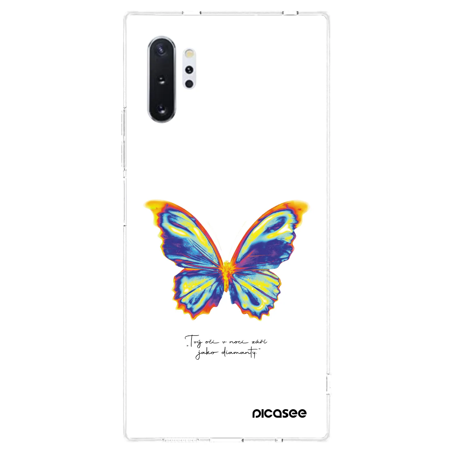 Picasee silikónový prehľadný obal pre Samsung Galaxy Note 10+ N975F - Diamanty White