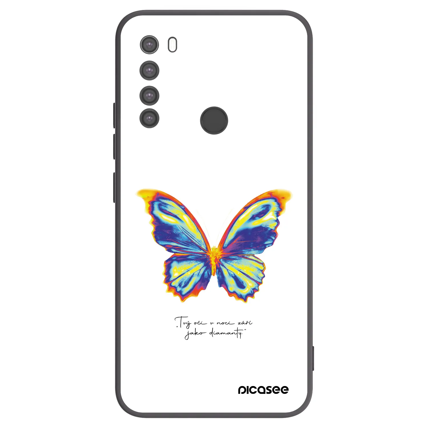 Picasee silikónový čierny obal pre Xiaomi Redmi Note 8 - Diamanty White