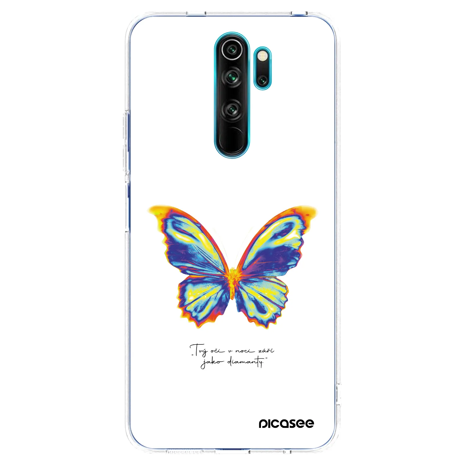 Picasee silikónový prehľadný obal pre Xiaomi Redmi Note 8 Pro - Diamanty White