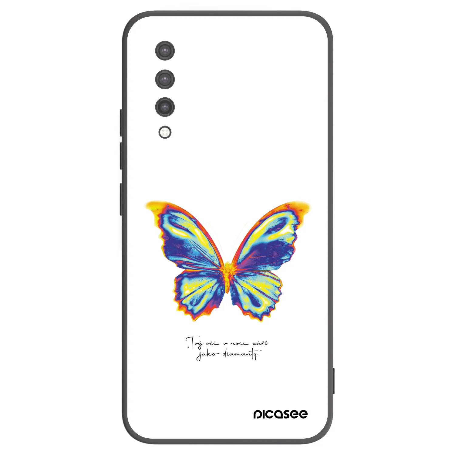 Picasee silikónový čierny obal pre Xiaomi Mi 9 Lite - Diamanty White