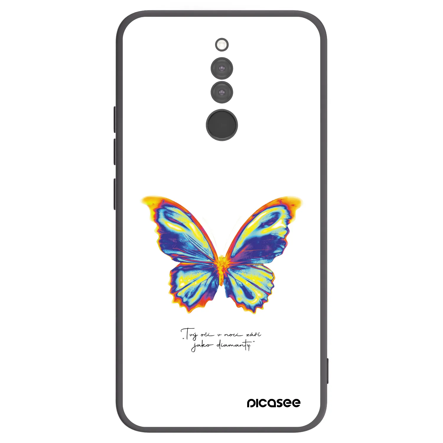 Picasee silikónový čierny obal pre Xiaomi Redmi 8 - Diamanty White