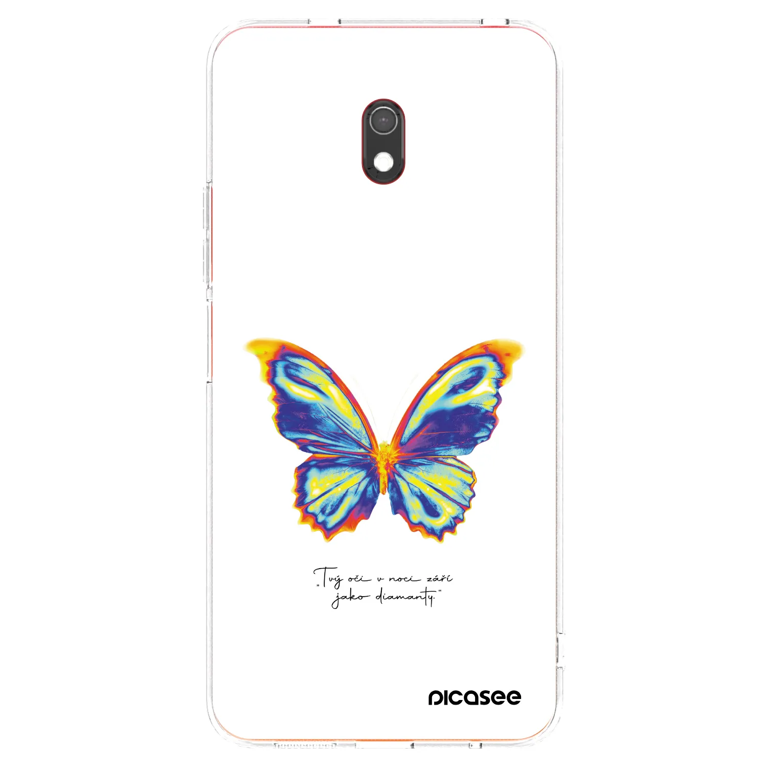 Picasee silikónový prehľadný obal pre Xiaomi Redmi 8A - Diamanty White