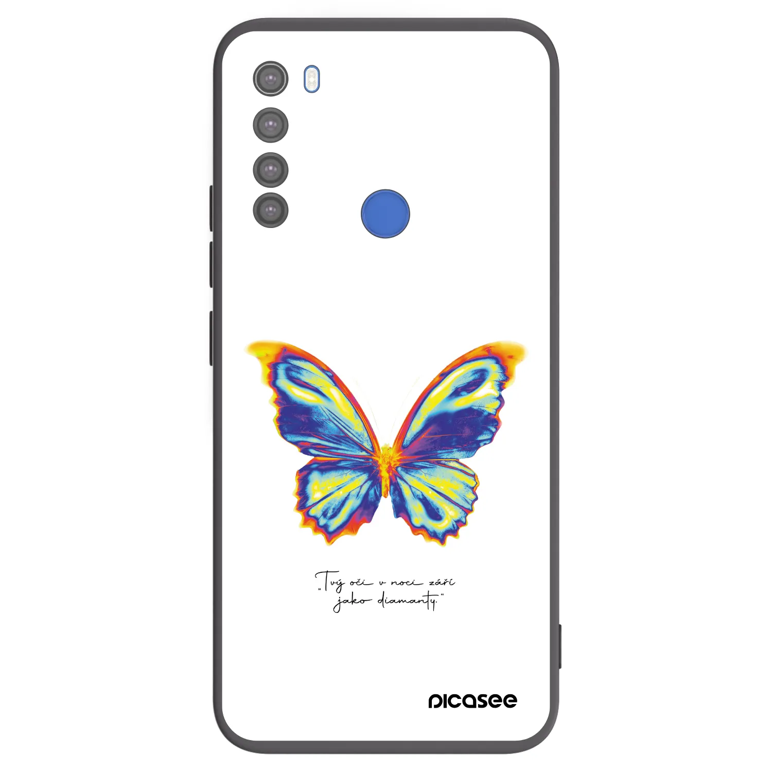 Picasee silikónový čierny obal pre Xiaomi Redmi Note 8T - Diamanty White