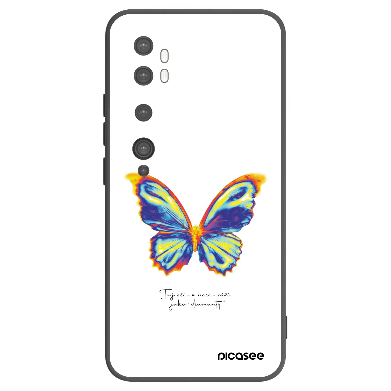 Picasee silikónový čierny obal pre Xiaomi Mi Note 10 (Pro) - Diamanty White