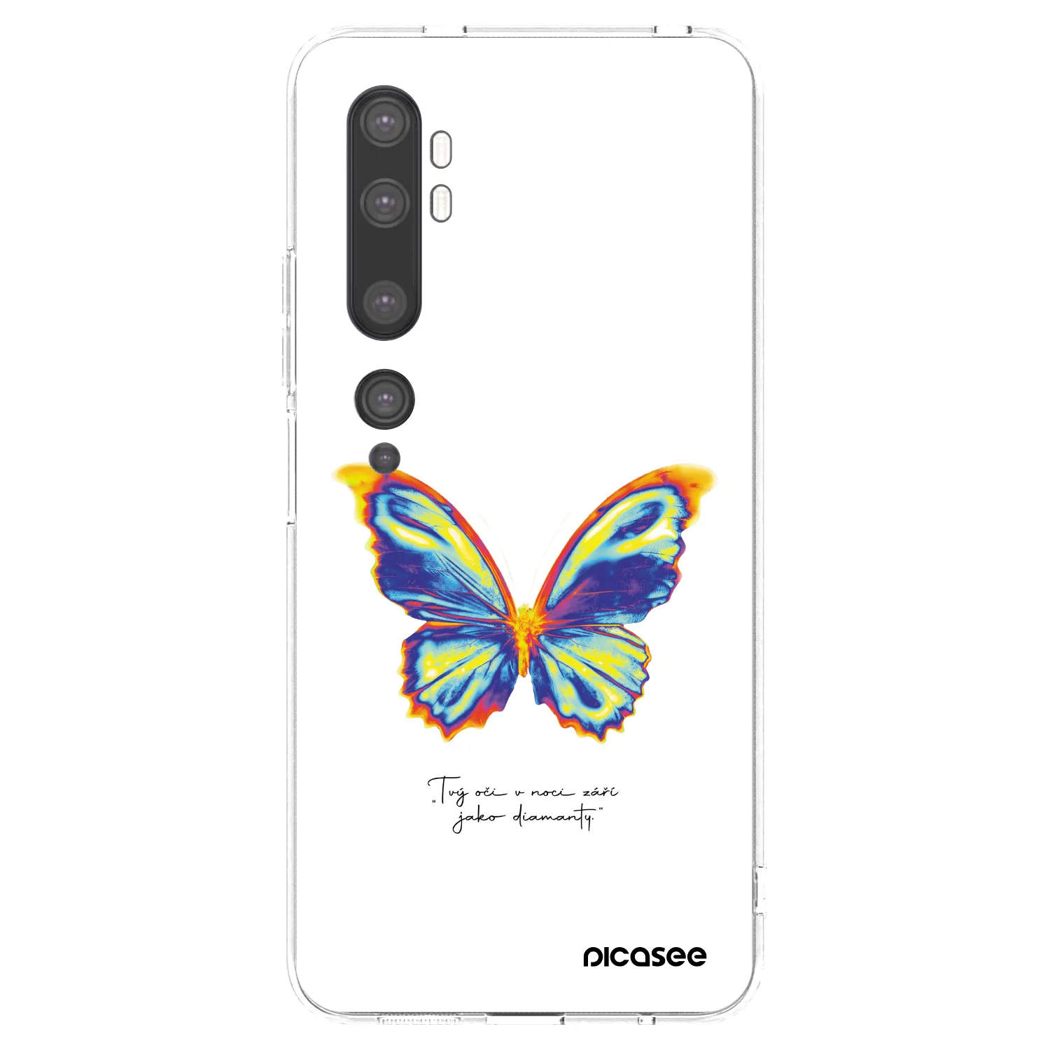 Silikónový prehľadný obal pre Xiaomi Mi Note 10 (Pro) - Diamanty White