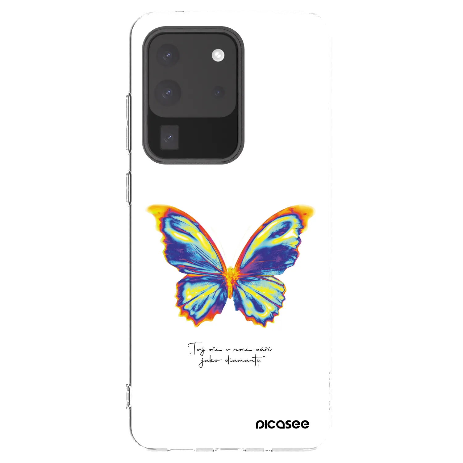 Picasee silikónový prehľadný obal pre Samsung Galaxy S20 Ultra 5G G988F - Diamanty White