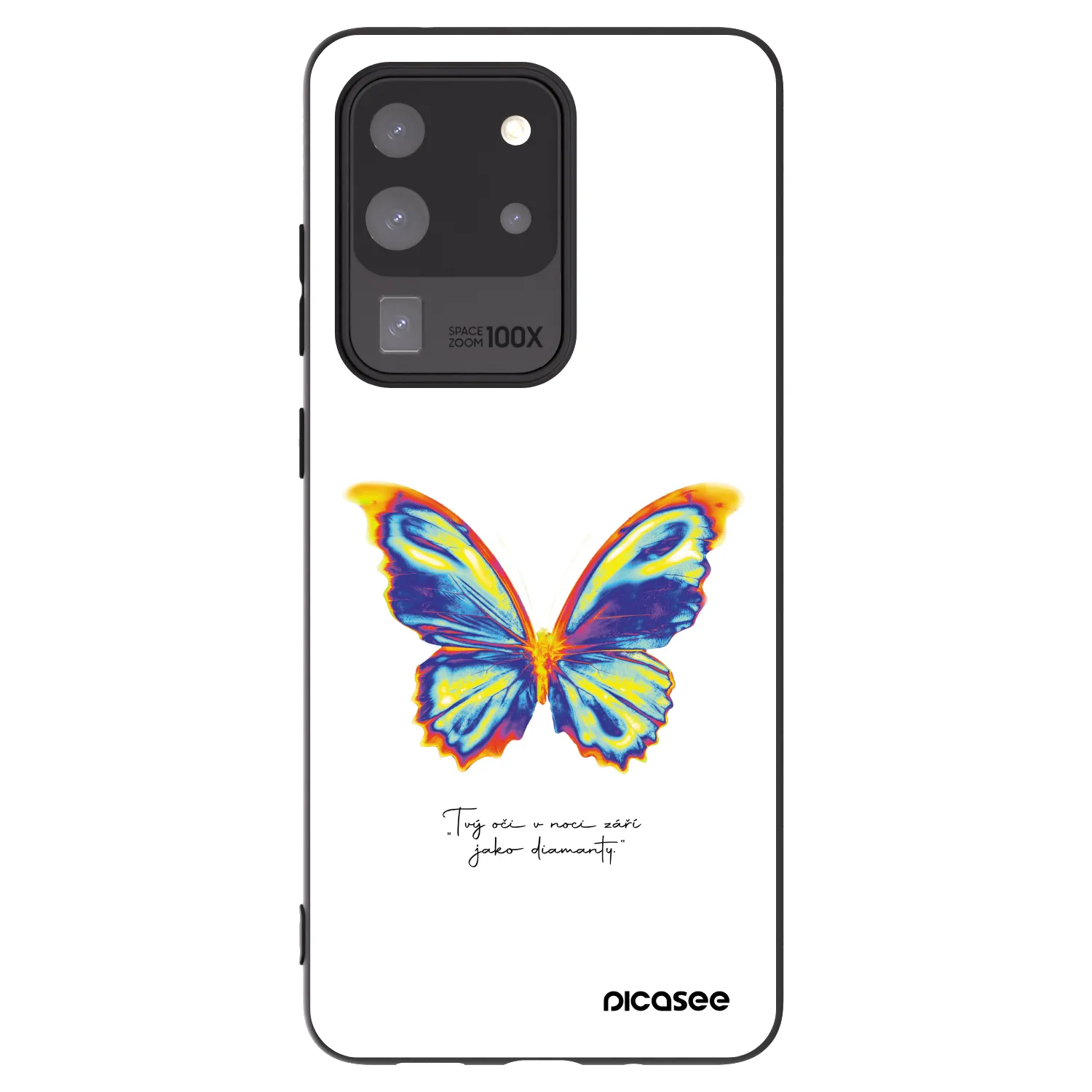 Picasee silikónový čierny obal pre Samsung Galaxy S20 Ultra 5G G988F - Diamanty White