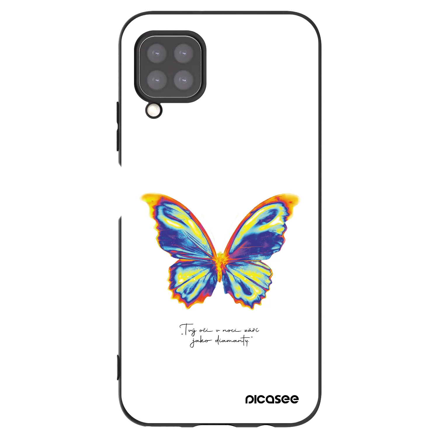 Picasee silikónový čierny obal pre Huawei P40 Lite - Diamanty White