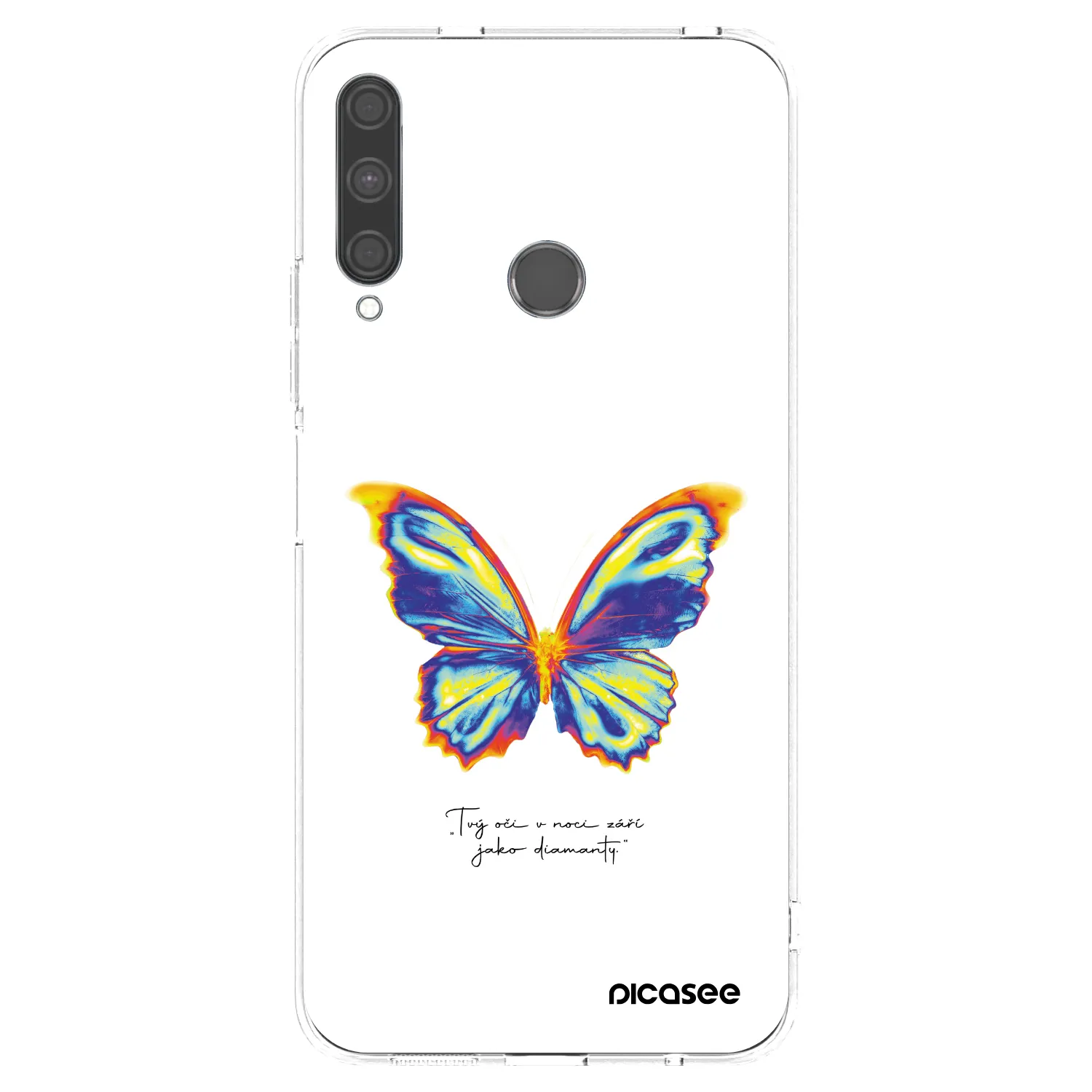 Picasee silikónový prehľadný obal pre Huawei P40 Lite E - Diamanty White