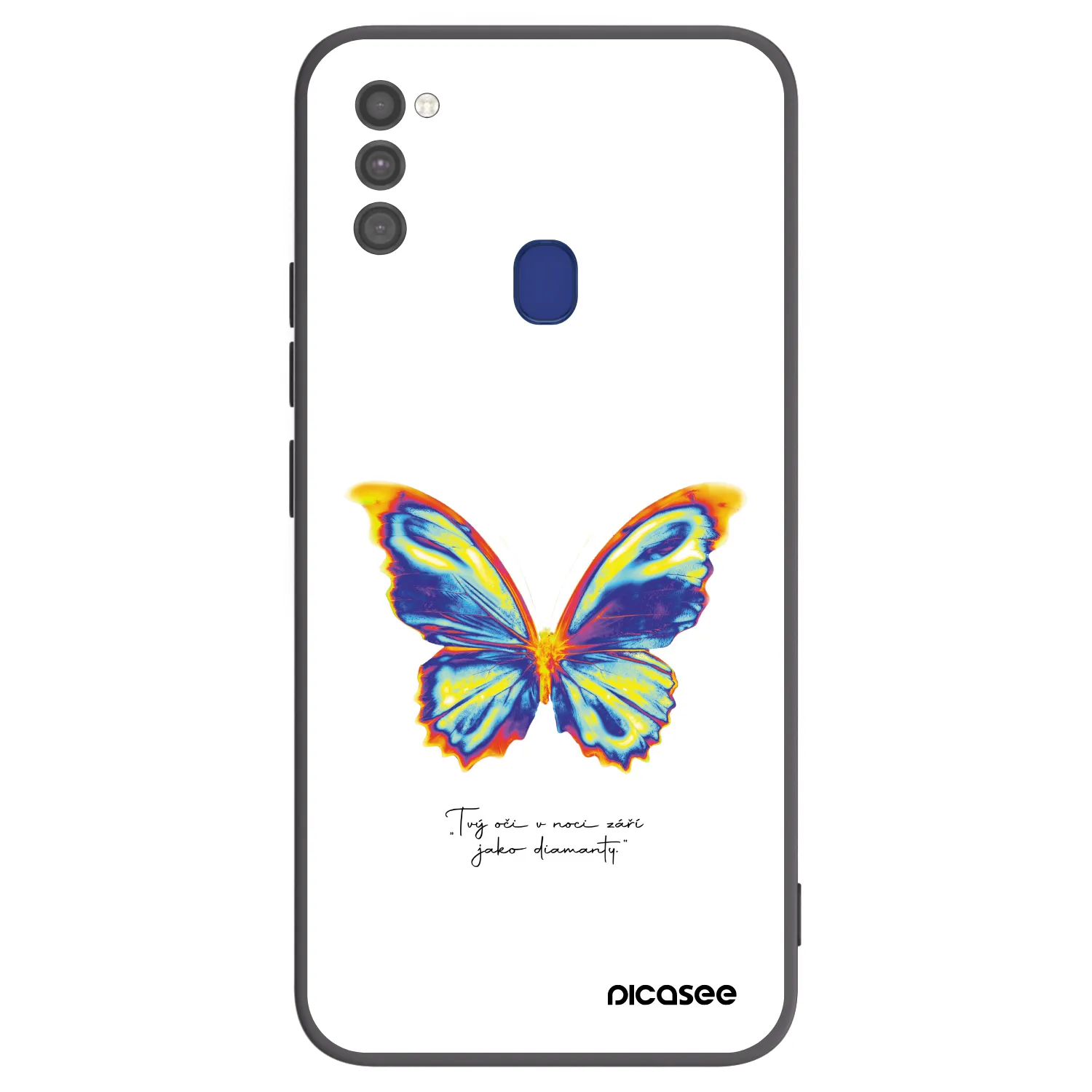 Picasee silikónový čierny obal pre Samsung Galaxy M21 M215F - Diamanty White