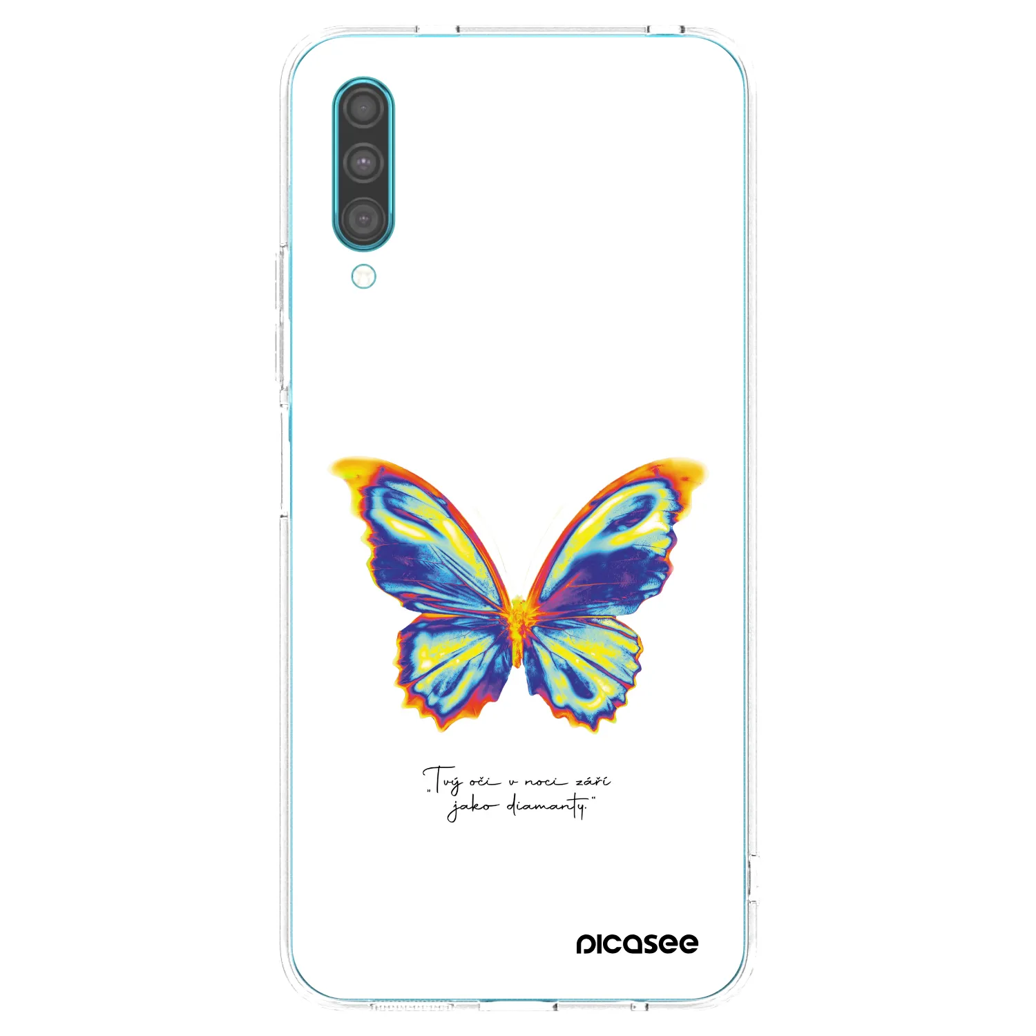 Picasee silikónový prehľadný obal pre Samsung Galaxy A30s A307F - Diamanty White