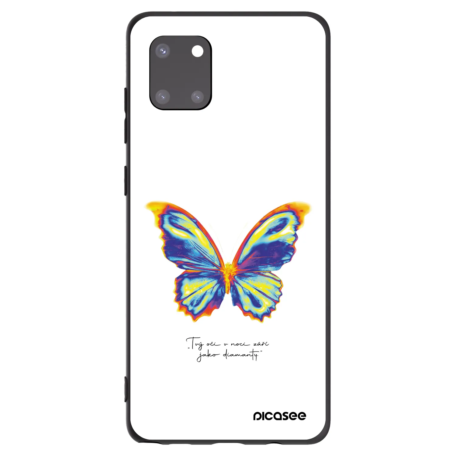 Picasee silikónový čierny obal pre Samsung Galaxy Note 10 Lite N770F - Diamanty White