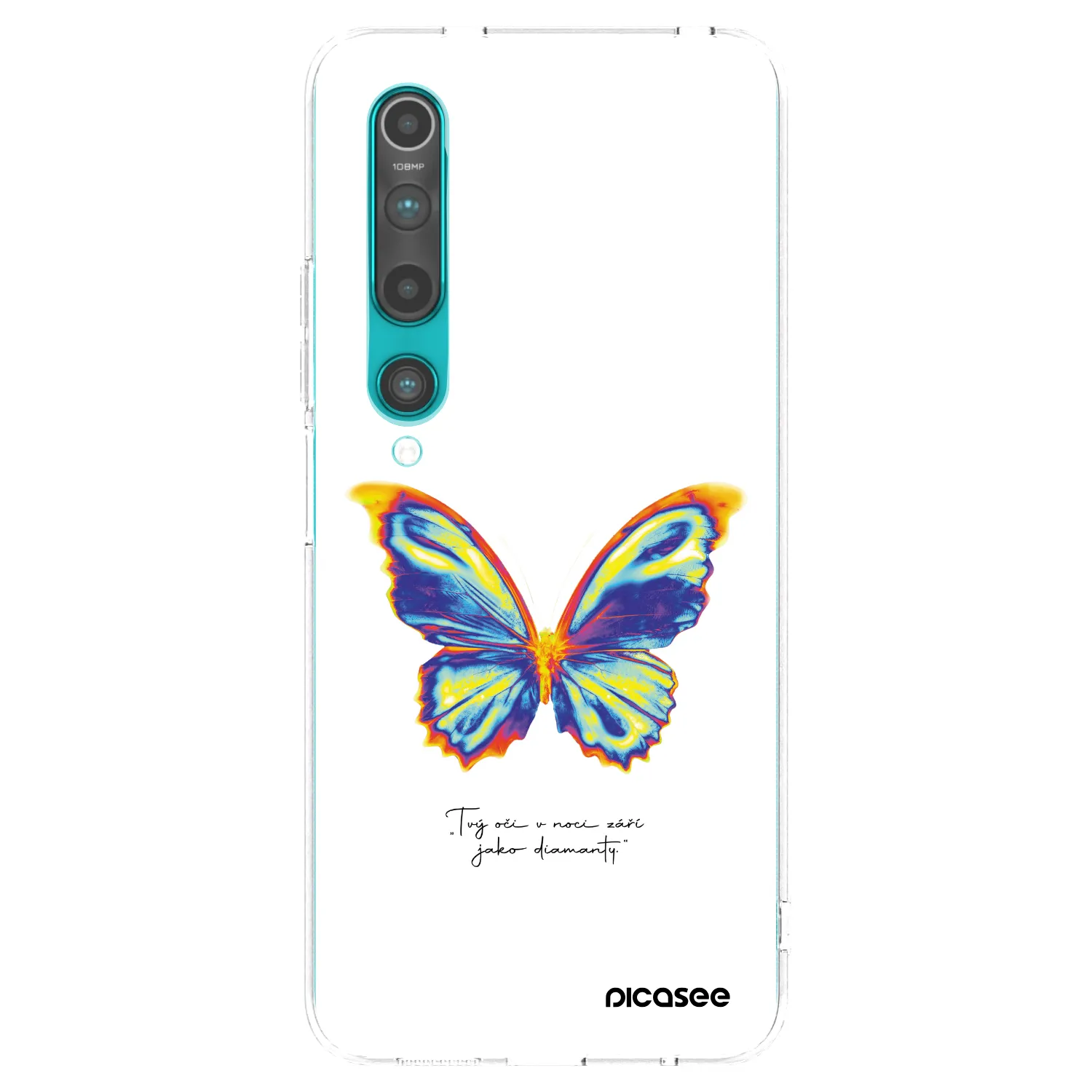 Picasee silikónový prehľadný obal pre Xiaomi Mi 10 - Diamanty White