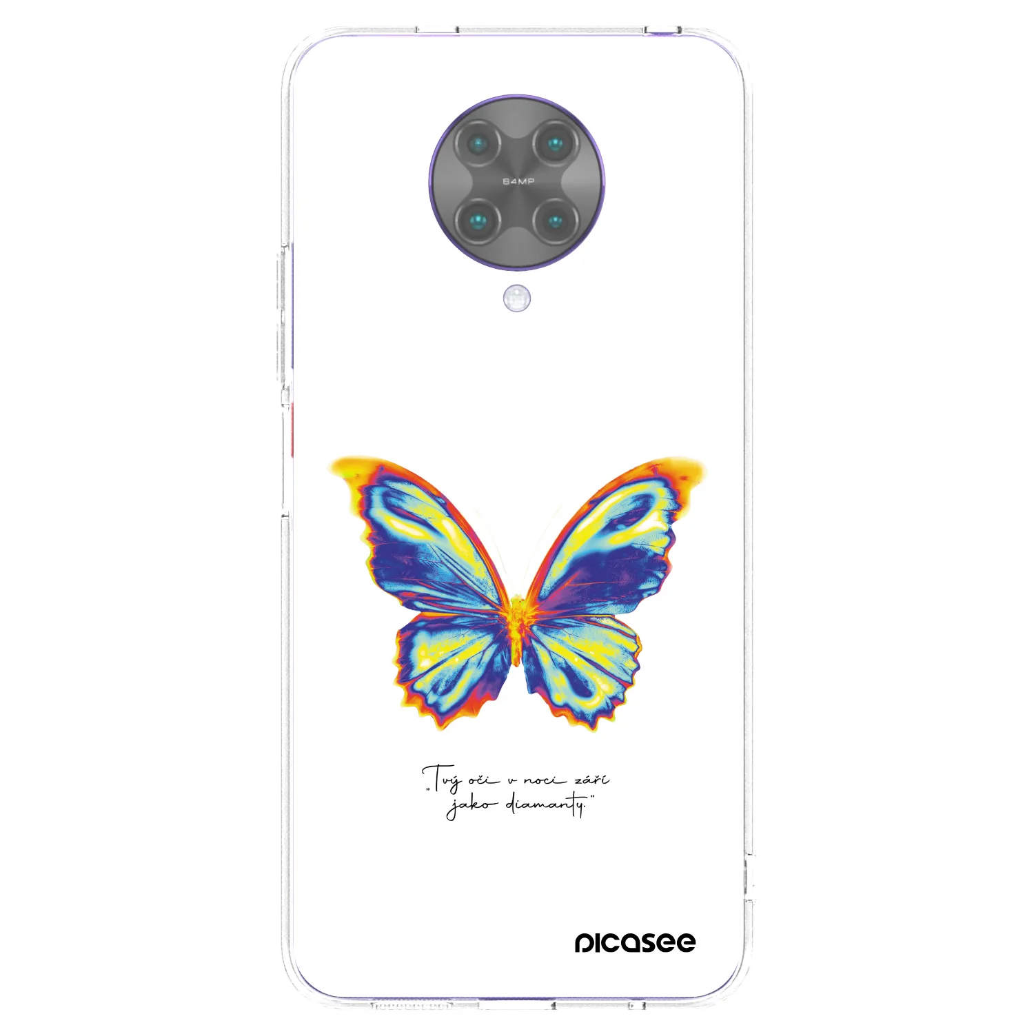 Silikónový prehľadný obal pre Xiaomi Poco F2 Pro - Diamanty White
