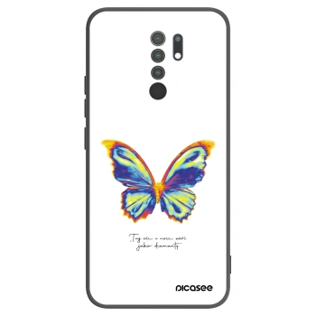 Picasee silikónový čierny obal pre Xiaomi Redmi 9 - Diamanty White