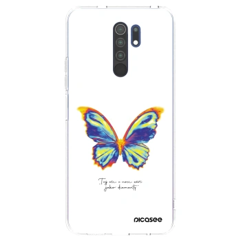 Picasee silikónový prehľadný obal pre Xiaomi Redmi 9 - Diamanty White