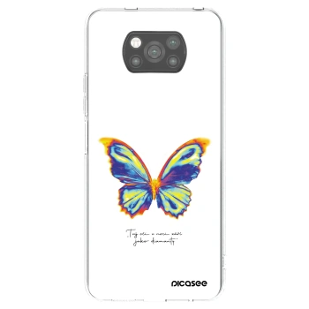 Picasee silikónový čierny obal pre Xiaomi Poco X3 - Diamanty White