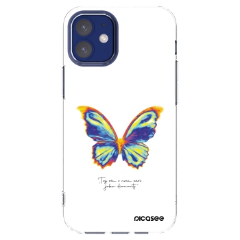 Picasee silikónový prehľadný obal pre Apple iPhone 12 mini - Diamanty White