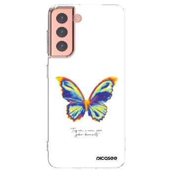 Picasee silikónový prehľadný obal pre Samsung Galaxy S21 5G G991B - Diamanty White