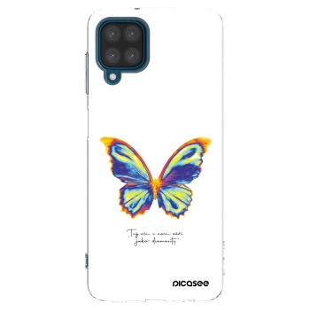 Picasee silikónový prehľadný obal pre Samsung Galaxy A12 A125F - Diamanty White