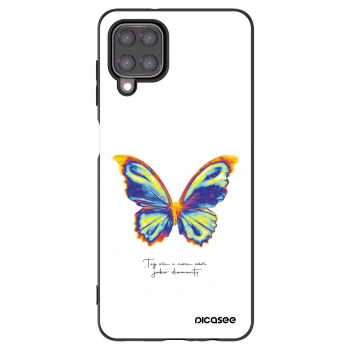 Picasee silikónový čierny obal pre Samsung Galaxy A12 A125F - Diamanty White