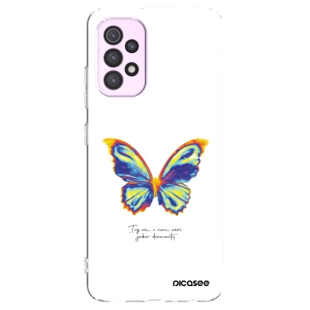 Picasee silikónový prehľadný obal pre Samsung Galaxy A32 5G A326B - Diamanty White