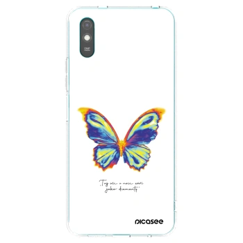 Picasee silikónový prehľadný obal pre Xiaomi Redmi 9AT - Diamanty White
